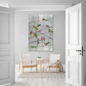 12 Doves Canvas Wall Art