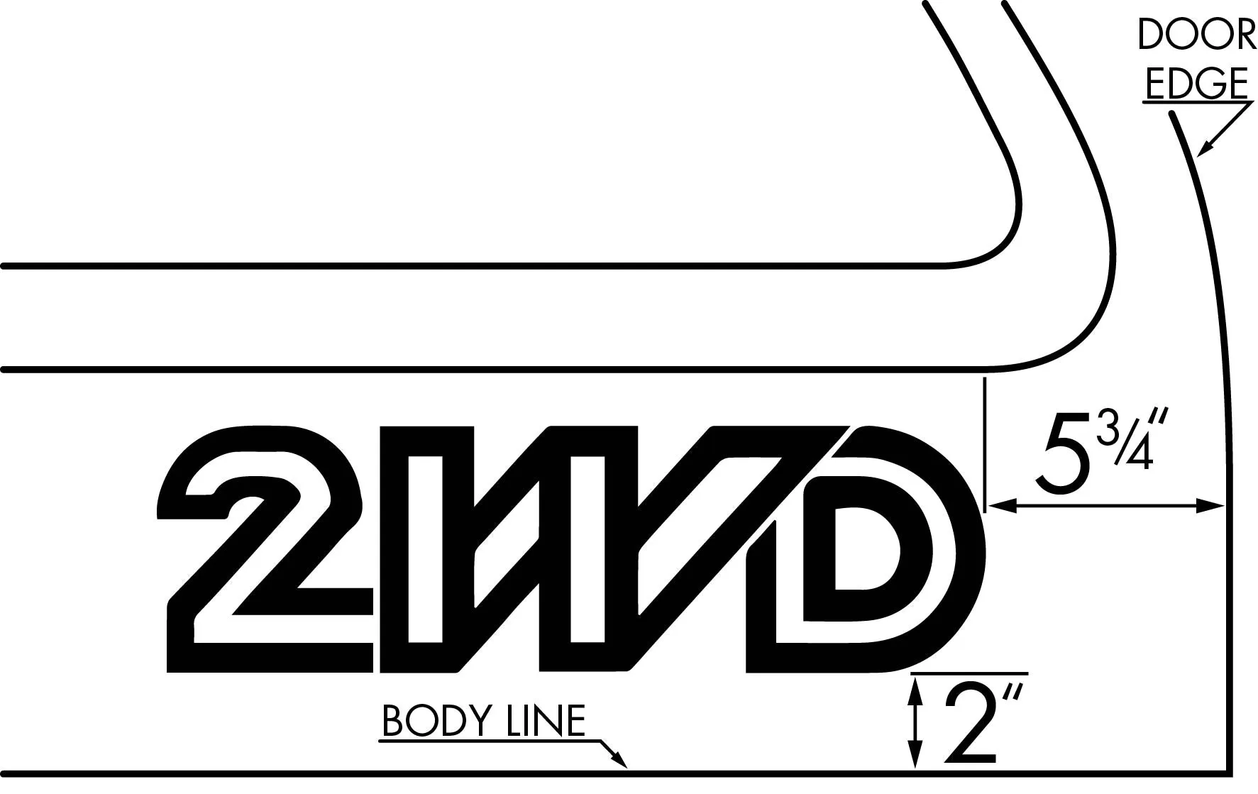 2WD Decal [Vanagon]