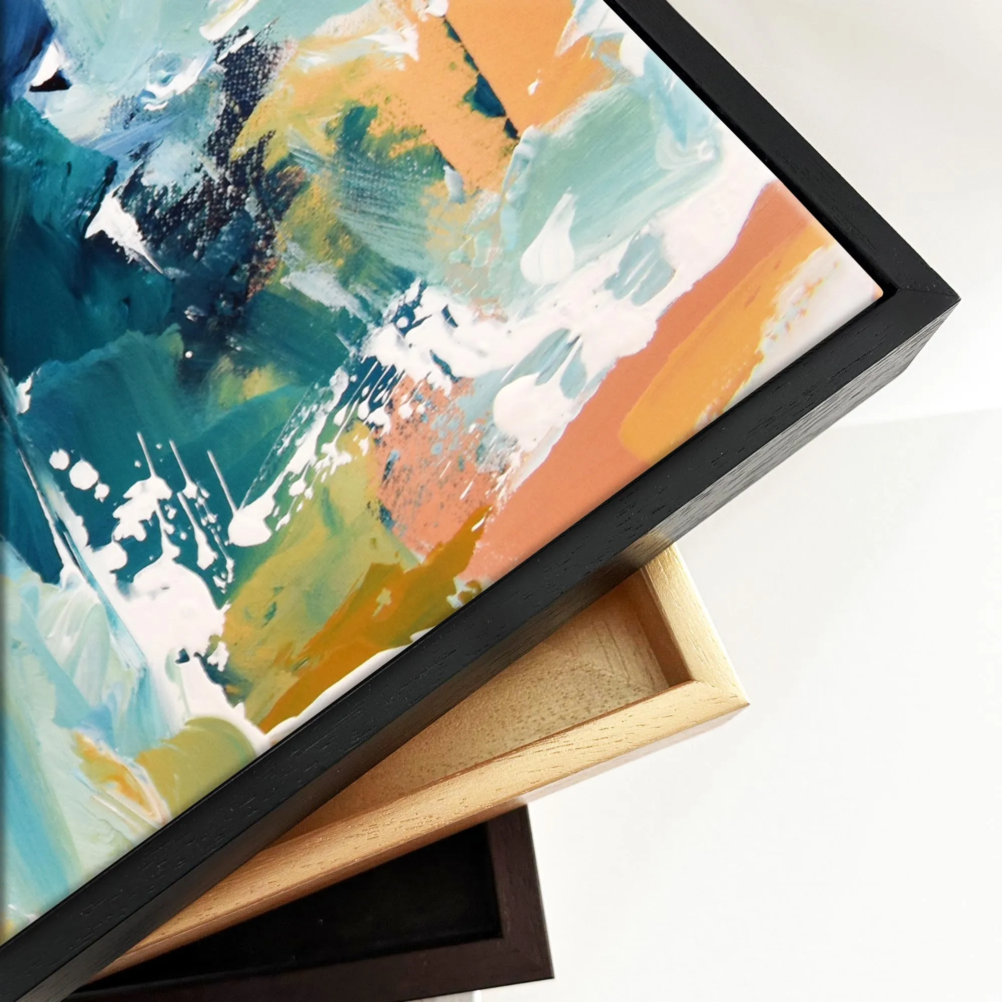 Abstract 216 Framed Canvas