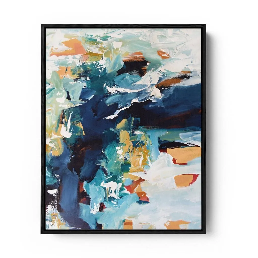 Abstract 216 Framed Canvas