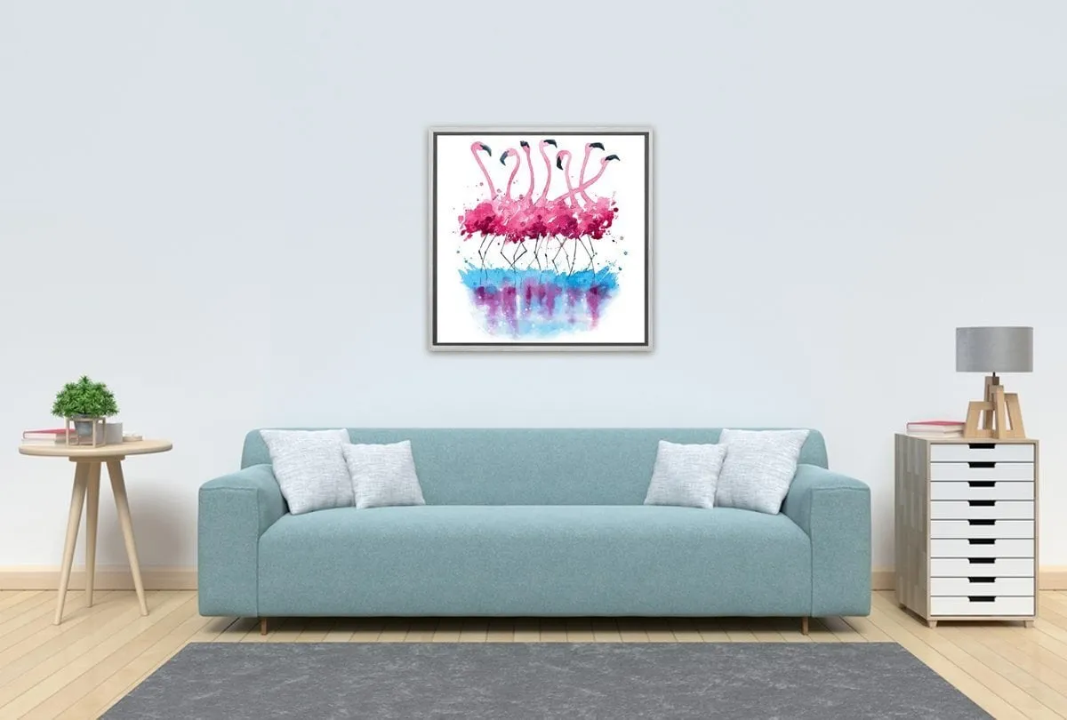 Abstract Flamingo | Abstract Wall Art Print