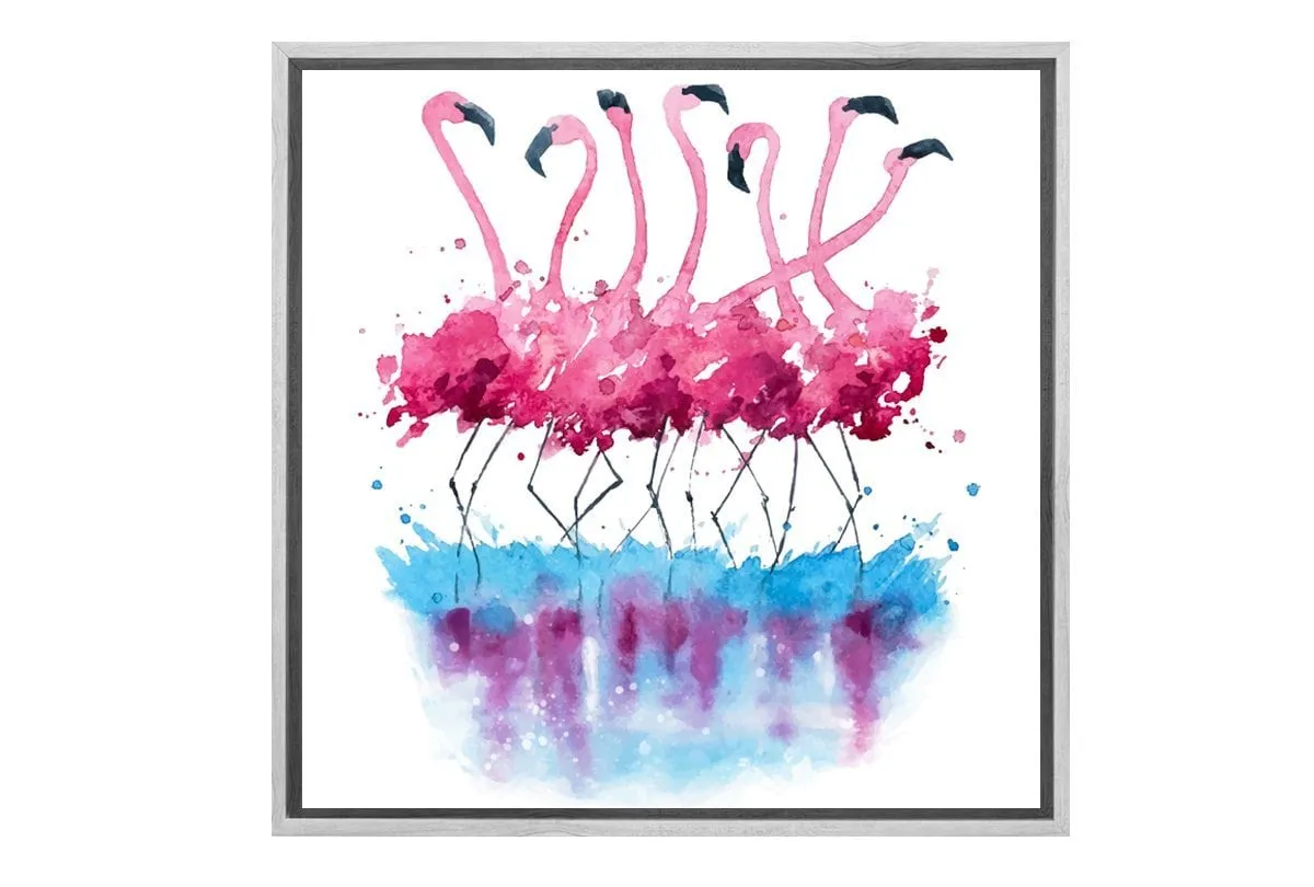 Abstract Flamingo | Abstract Wall Art Print