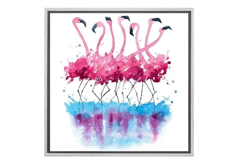 Abstract Flamingo | Abstract Wall Art Print