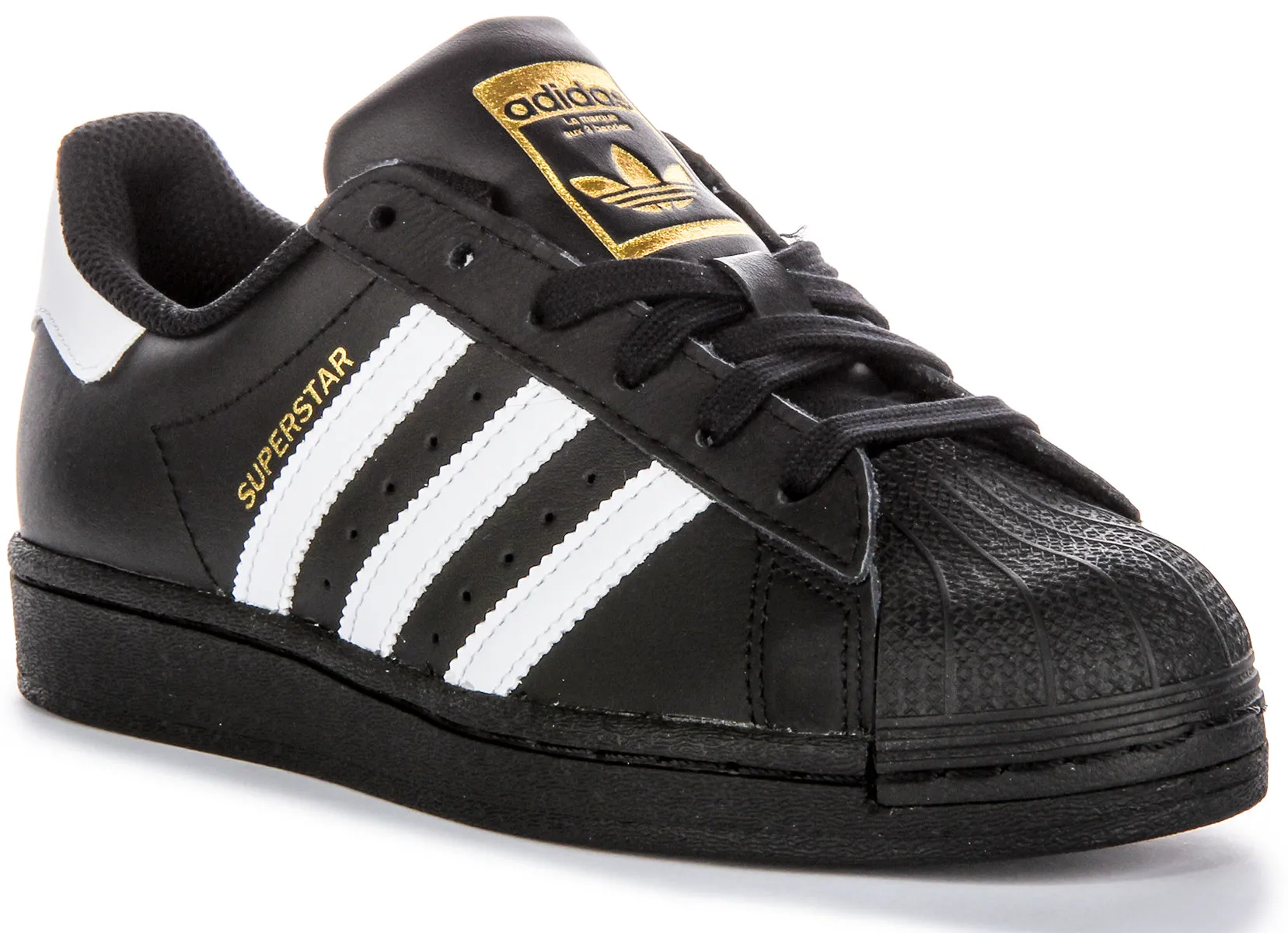 Adidas Superstar In Black White For Men