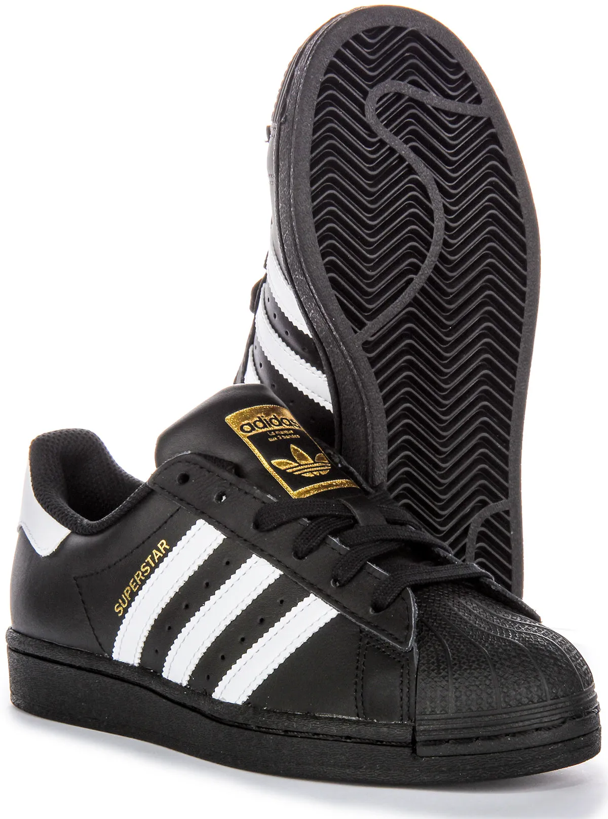 Adidas Superstar In Black White For Men