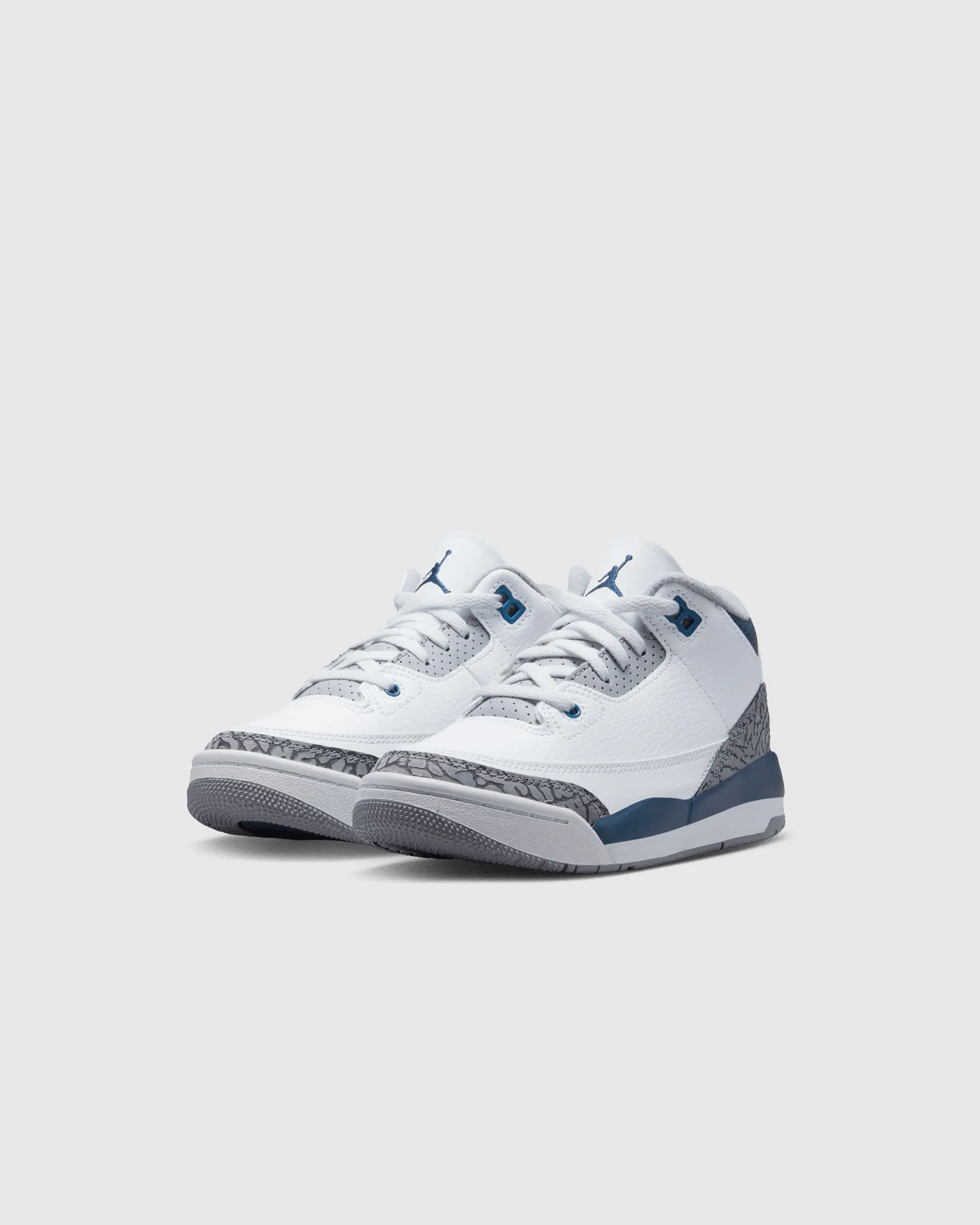 AIR JORDAN 3 RETRO "WHITE/NAVY" PS