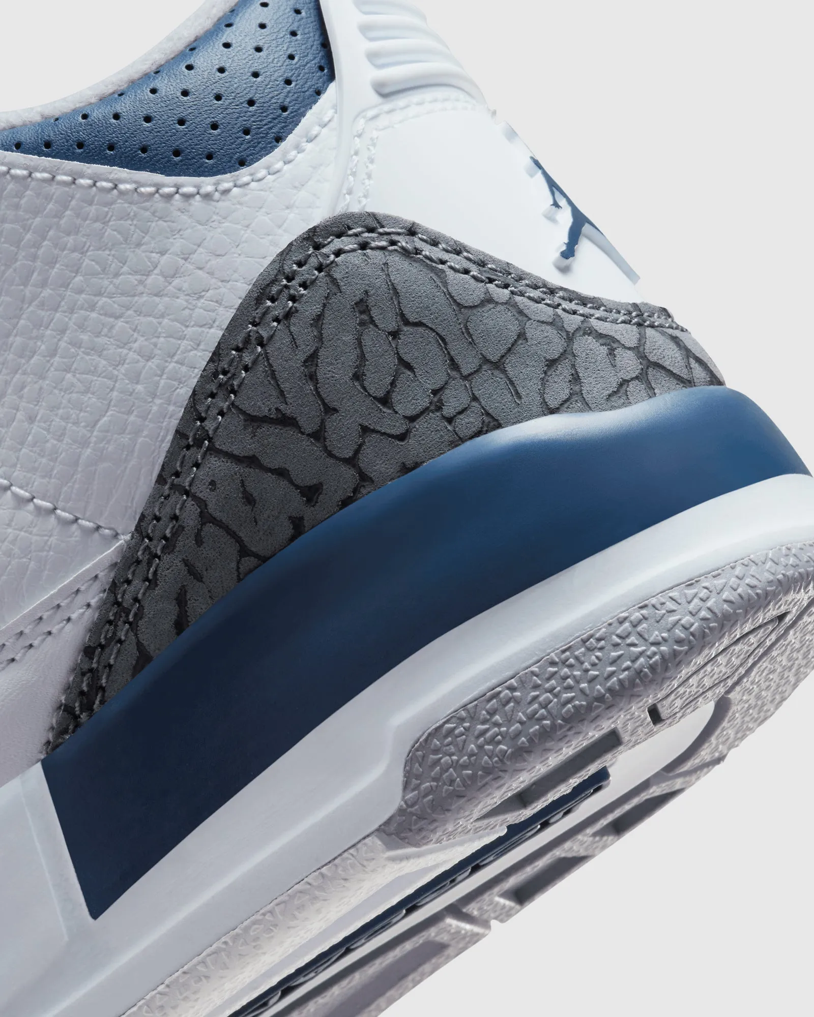 AIR JORDAN 3 RETRO "WHITE/NAVY" PS