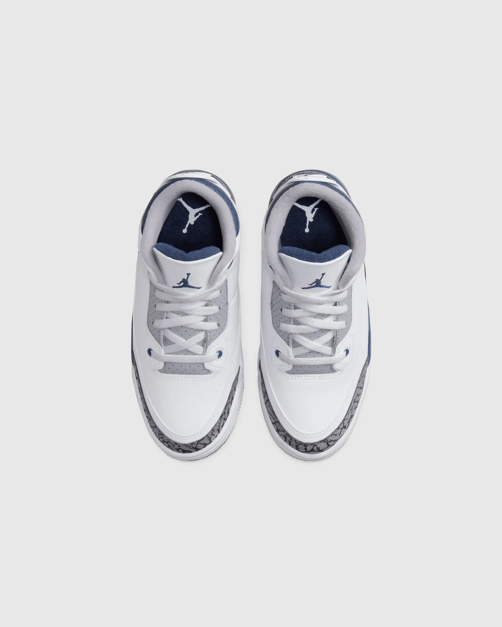 AIR JORDAN 3 RETRO "WHITE/NAVY" PS