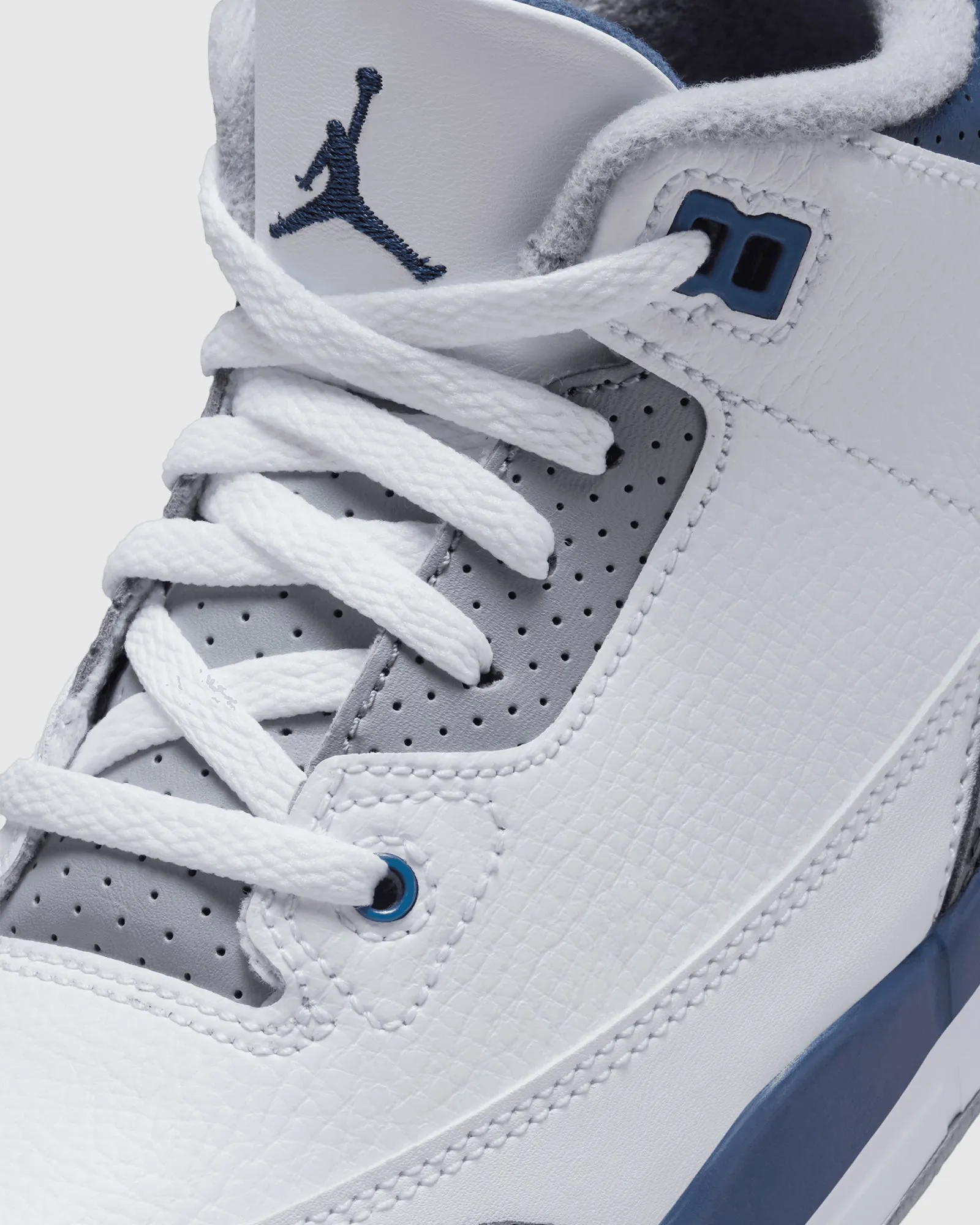 AIR JORDAN 3 RETRO "WHITE/NAVY" PS