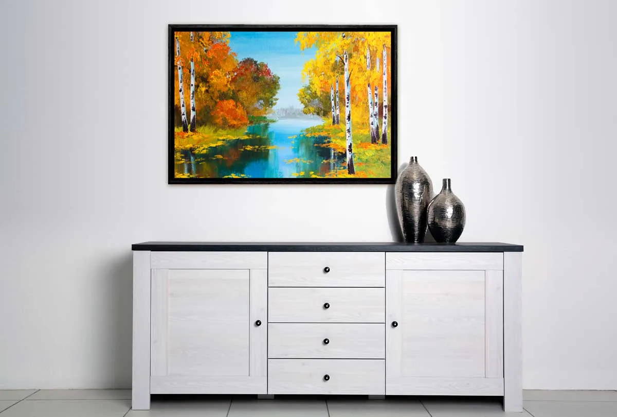 Autumn on the River | Landscape Wall Art Print