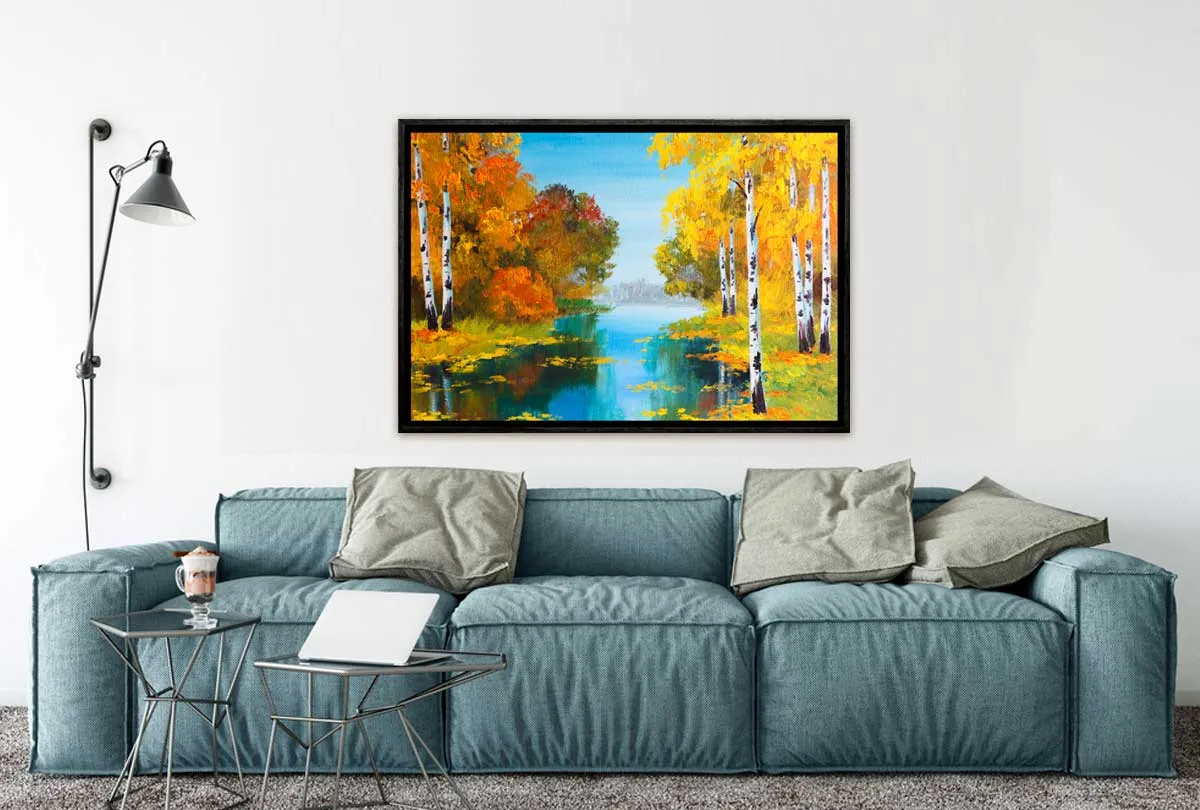 Autumn on the River | Landscape Wall Art Print