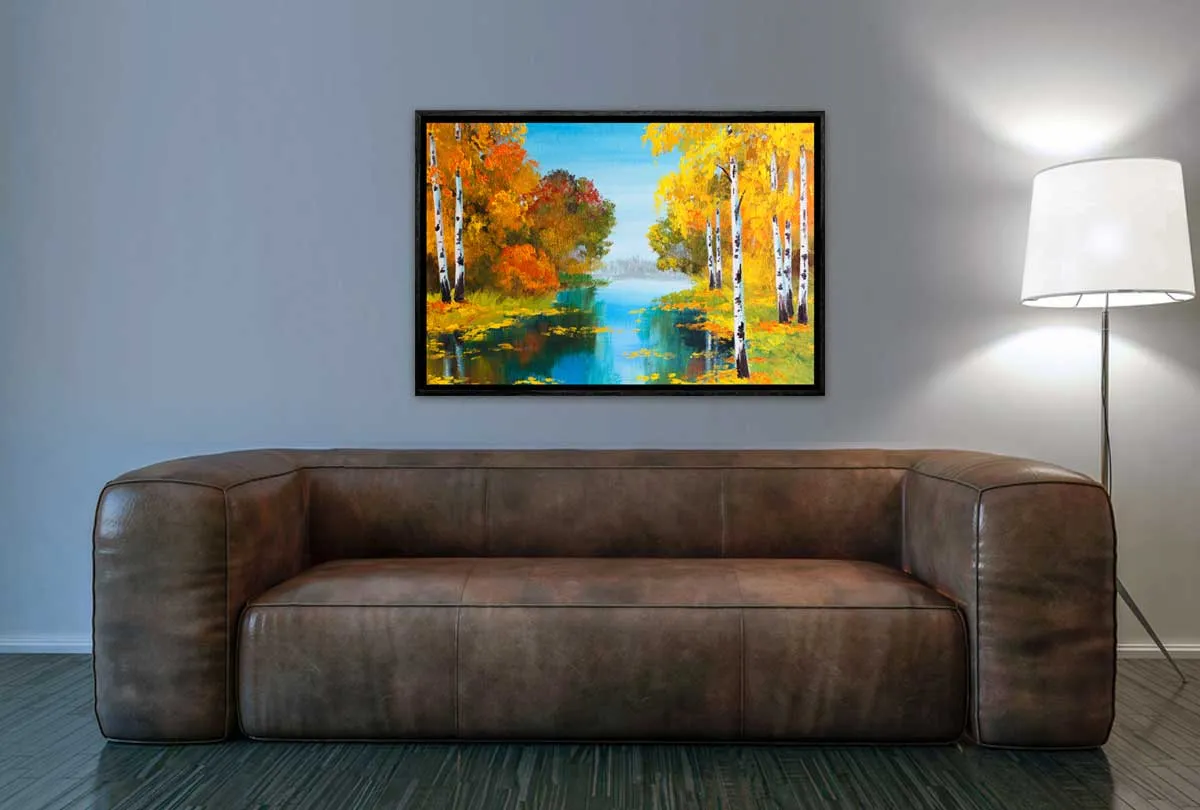 Autumn on the River | Landscape Wall Art Print