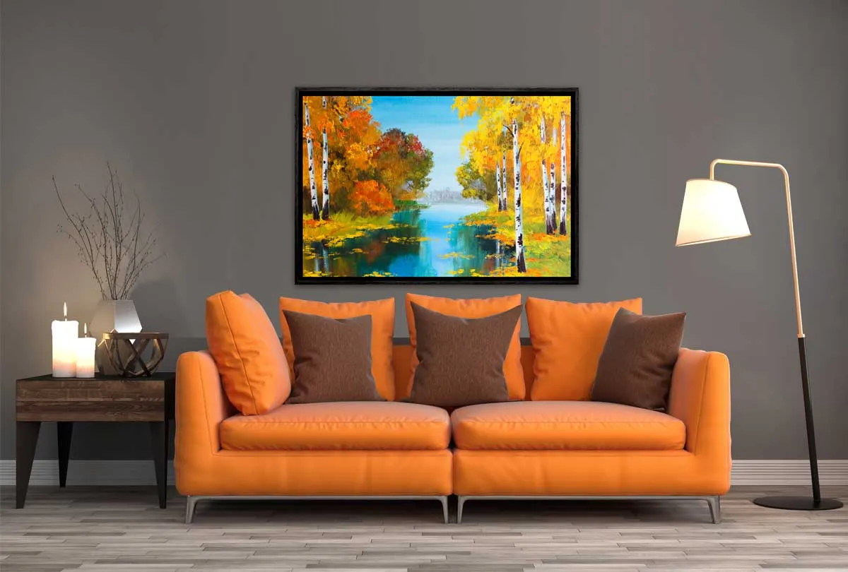 Autumn on the River | Landscape Wall Art Print