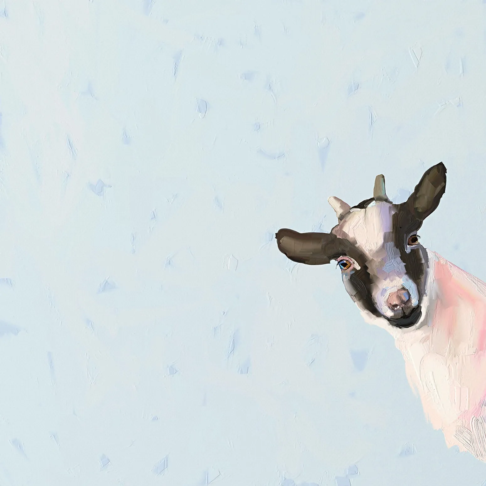 Baby Goat Canvas Wall Art