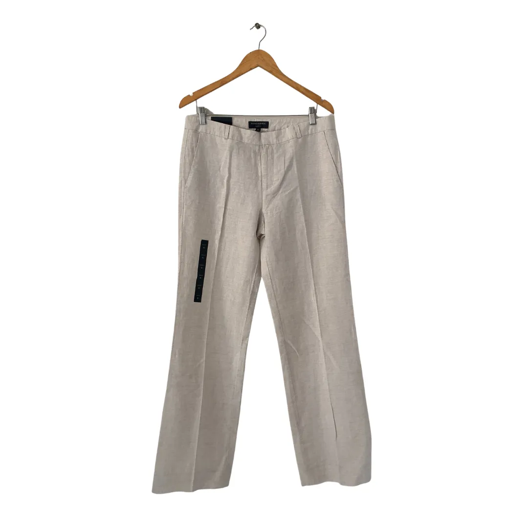 Banana Republic Beige Linen 'Martin' Pants | Brand New |