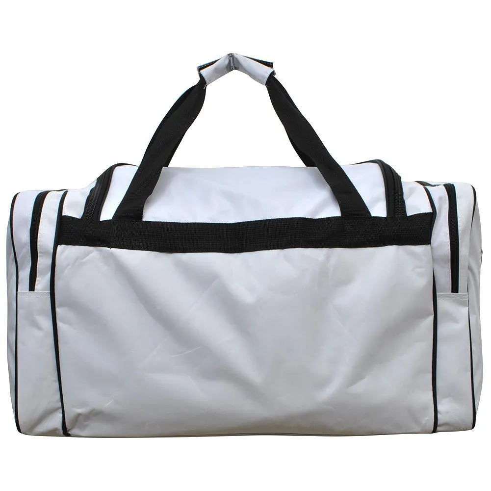 Baseball White NGIL Canvas 23" Duffle Bag