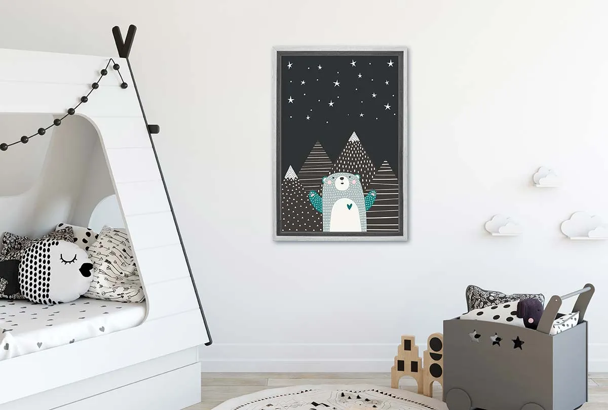 Bear Mountains | Scandinavian Kid's Wall Art Print