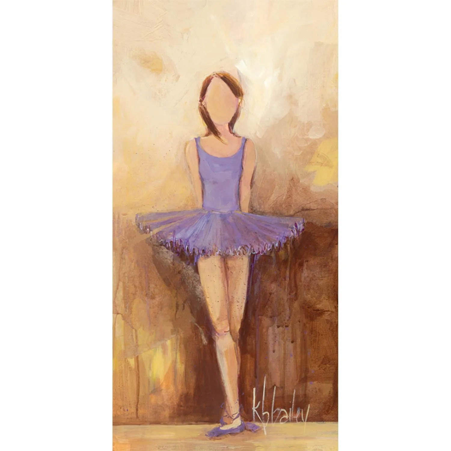 Belle of the Ballet - Purple Canvas Wall Art