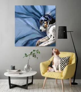 Best Friend - Cozy Pup Canvas Wall Art