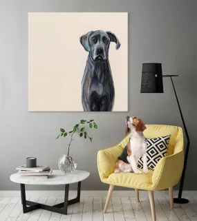 Best Friend - Great Dane Canvas Wall Art