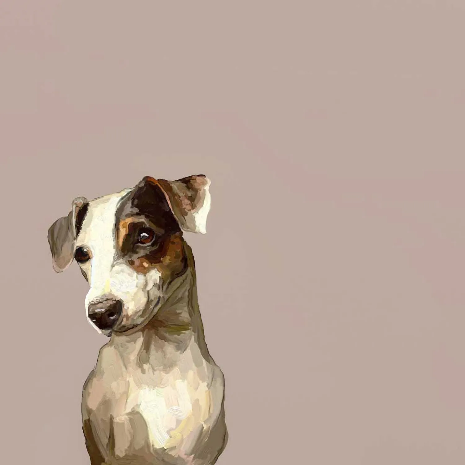 Best Friend - Jack Russell Gaze Canvas Wall Art