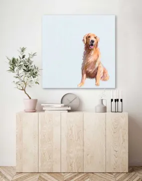 Best Friend - Sunning Golden Canvas Wall Art