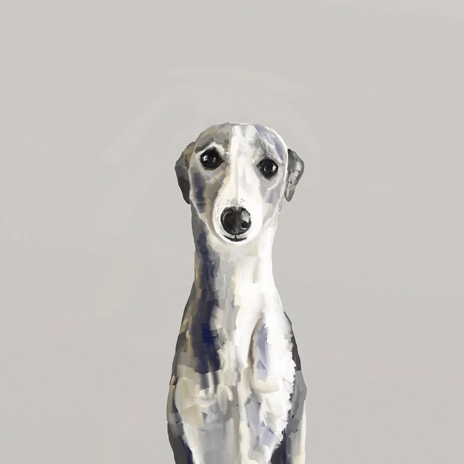 Best Friend - Whippet Canvas Wall Art