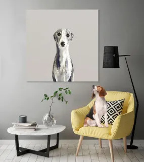 Best Friend - Whippet Canvas Wall Art