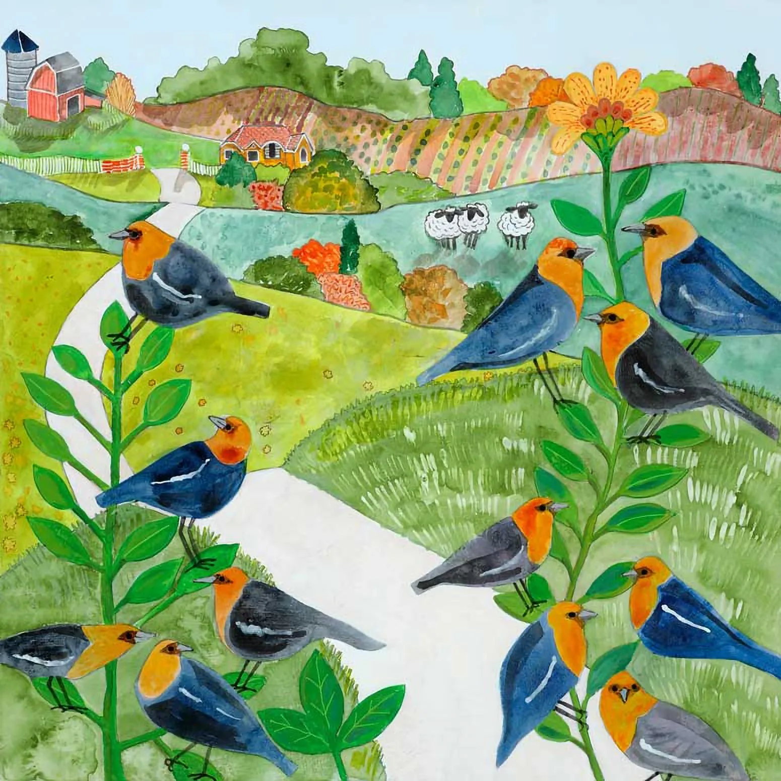 Blackbird Farm Canvas Wall Art