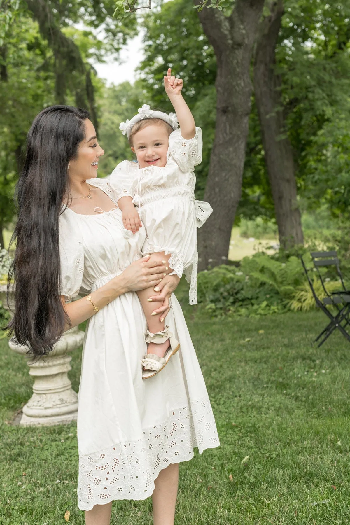 Blanca White Cotton Mom Dress