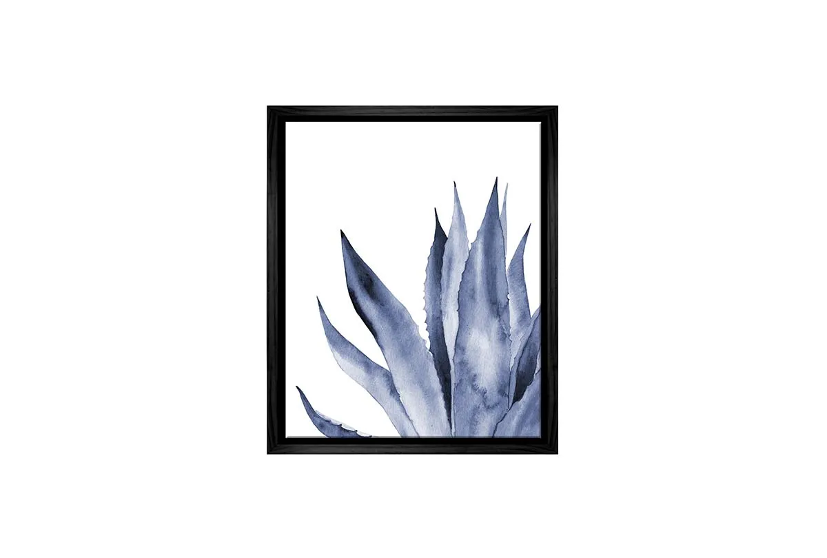 Blue Agave Leaves | Hamptons Canvas Wall Art Print