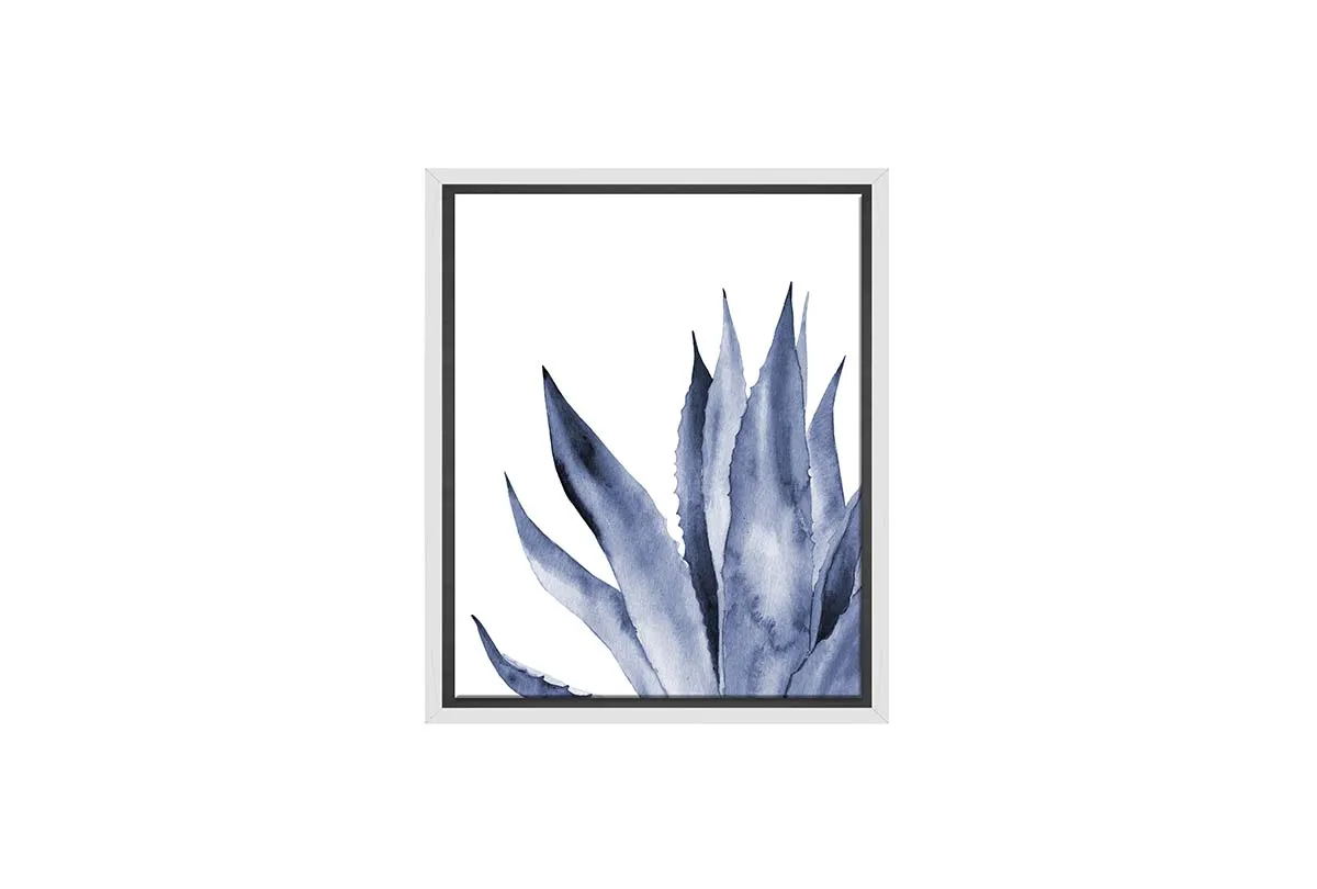 Blue Agave Leaves | Hamptons Canvas Wall Art Print