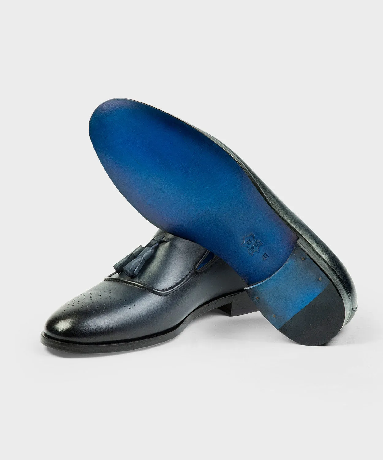 Blue Tassel Loafer