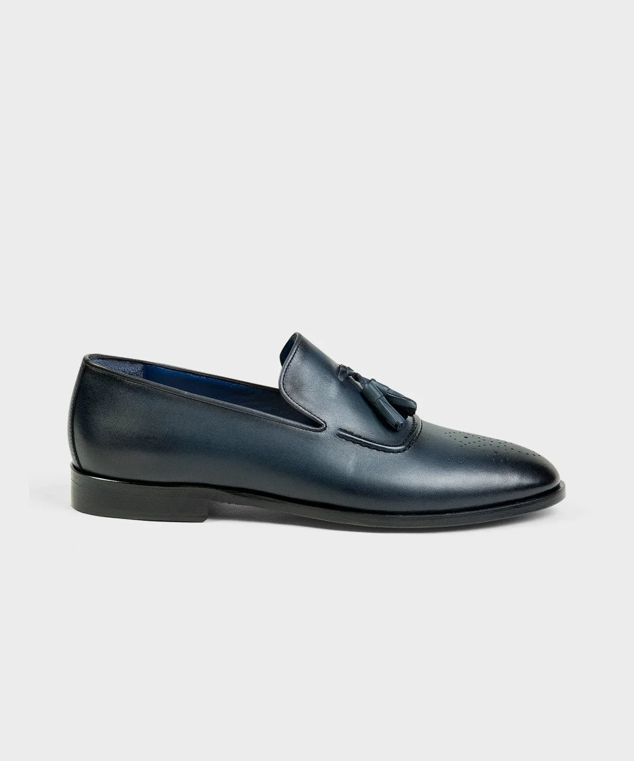 Blue Tassel Loafer