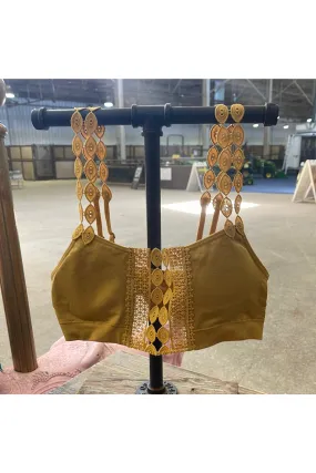 Boho Lace Bralette Mustard