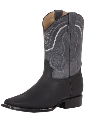 Botas Vaqueras Rodeo Clasicas de Piel Genuina para Hombre 'El General' - ID: 42998