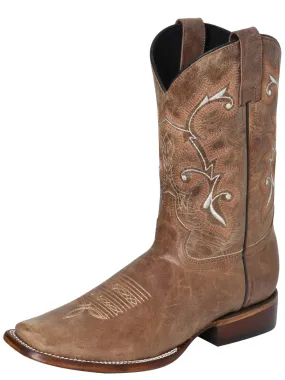 Botas Vaqueras Rodeo Clasicas de Piel Genuina para Hombre 'El Señor de los Cielos' - ID: 124068