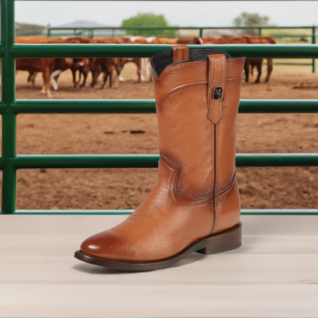 Botas Vaqueras Roper Clasicas de Piel Genuina para Hombre 'Montero' - ID: 51433