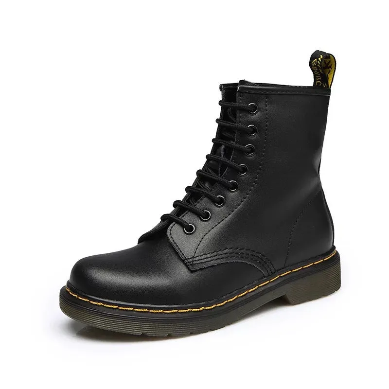 British High Quality Leather Lovers Martin Boots