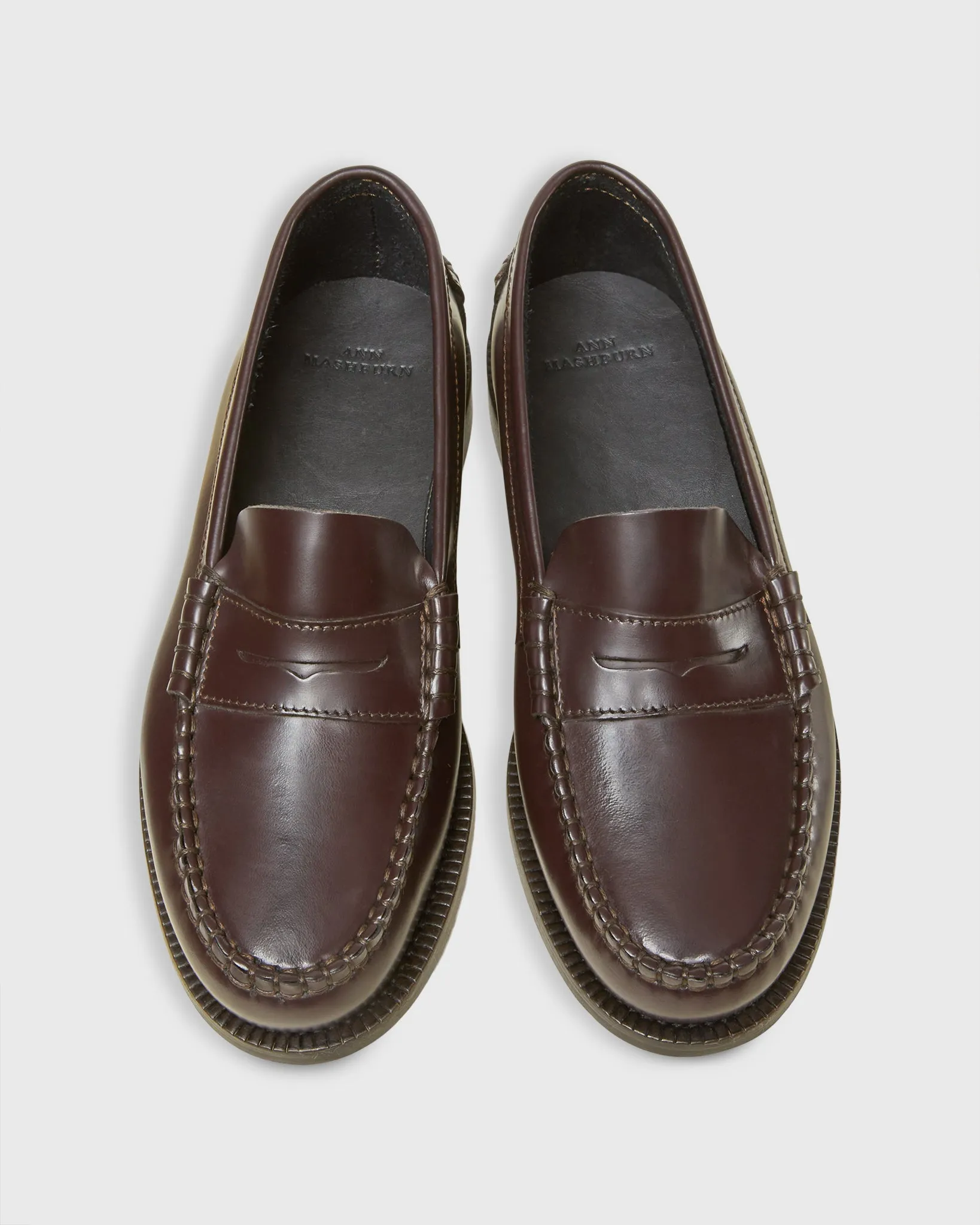 Classic Penny Loafer in Burgundy Leather