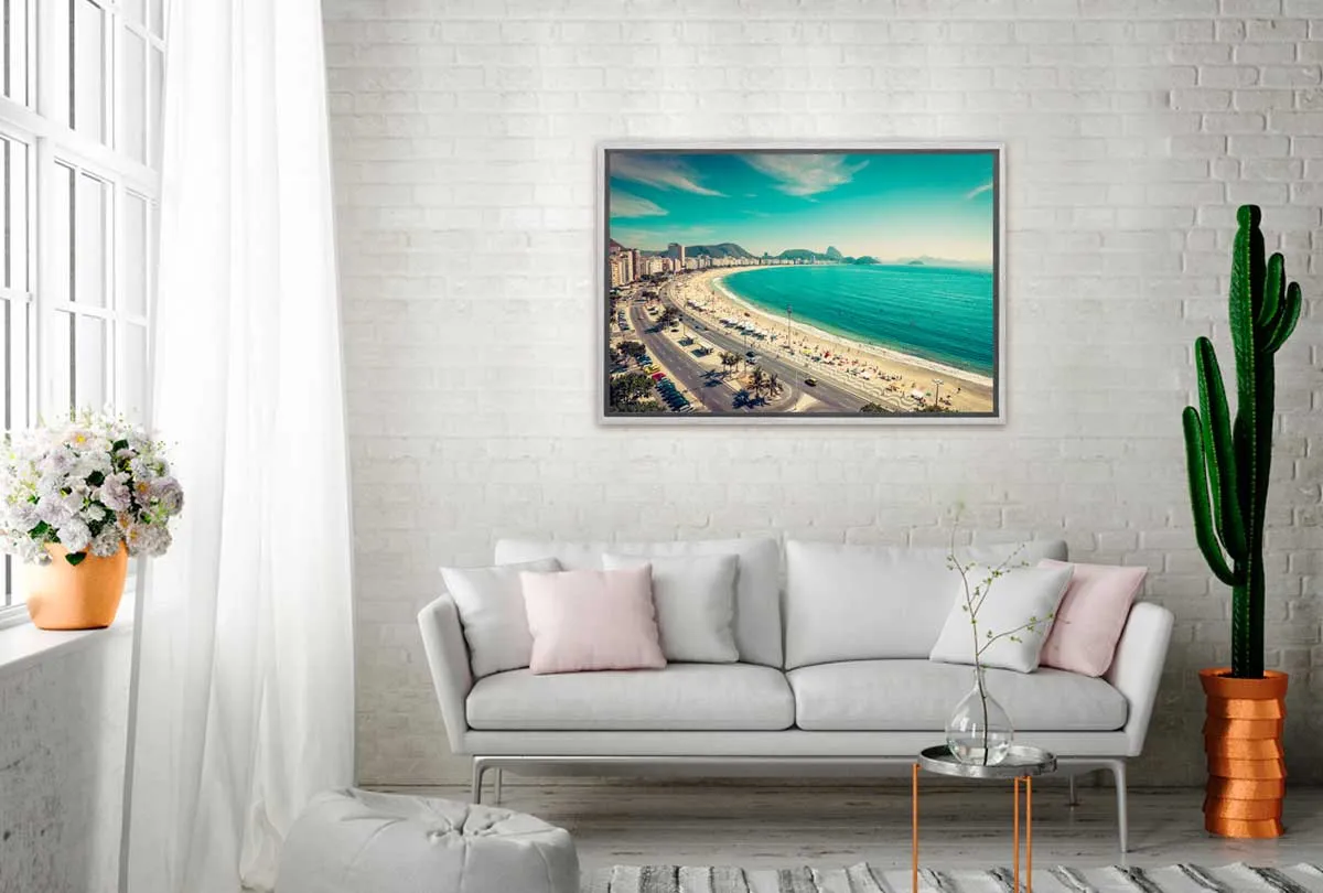 Copacabana Beachfront, Rio | Canvas Wall Art Print