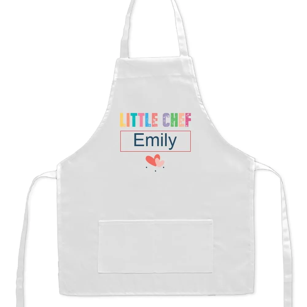 Customized Little Chef Kids Apron