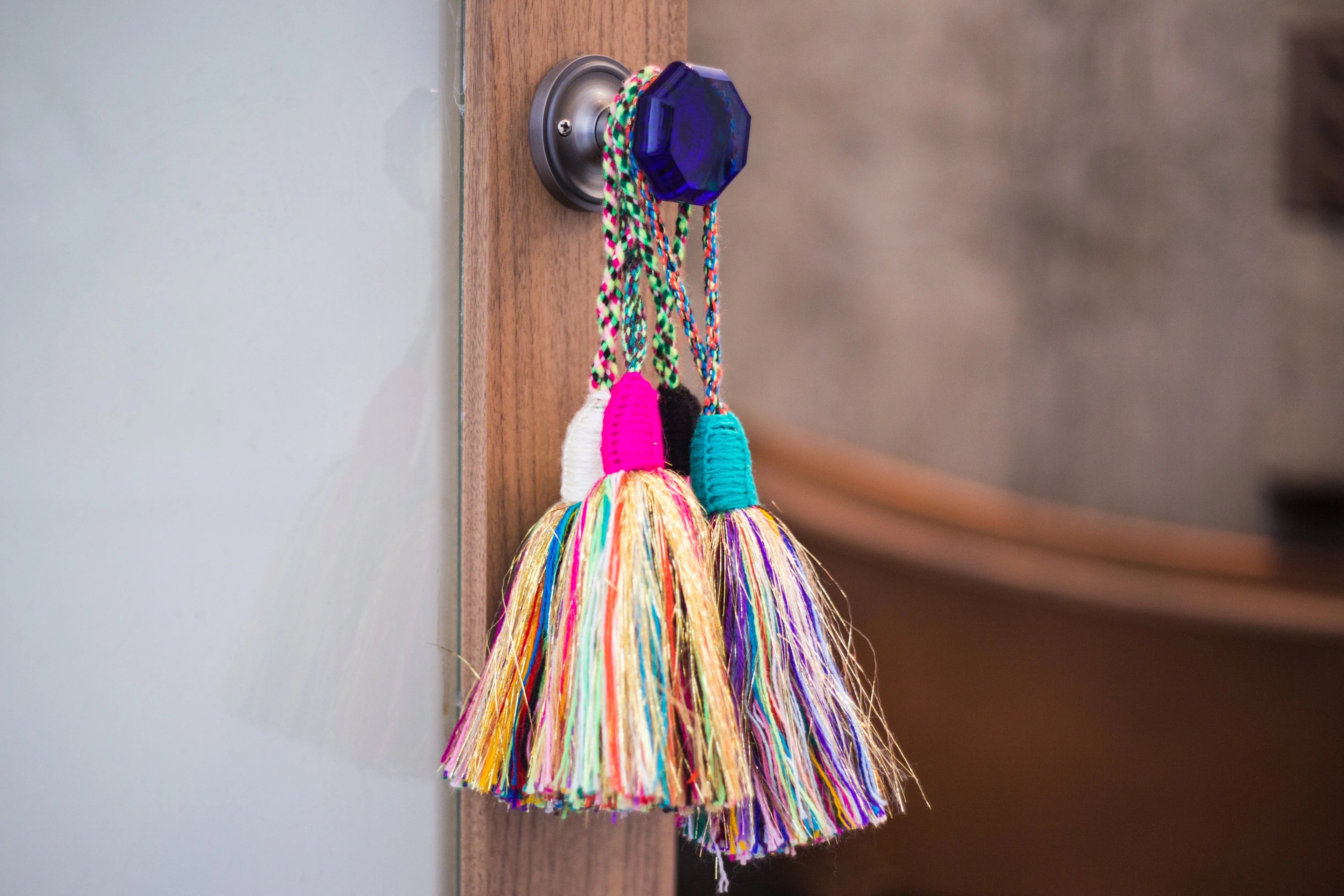 Decorative Hanging Tassel - Multicolor/Magenta