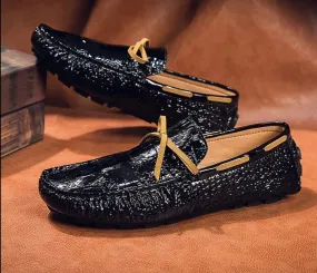 Fashion Casual Driving Shoes 2024 New Handmade High Quality PU Leather Slip-on Comfortable Breathable Loafers Size 35-48