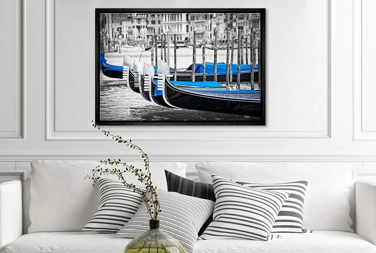 Gondolas, Venice | Canvas Wall Art Print