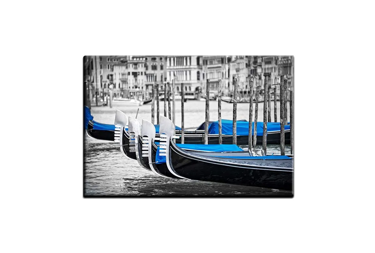 Gondolas, Venice | Canvas Wall Art Print