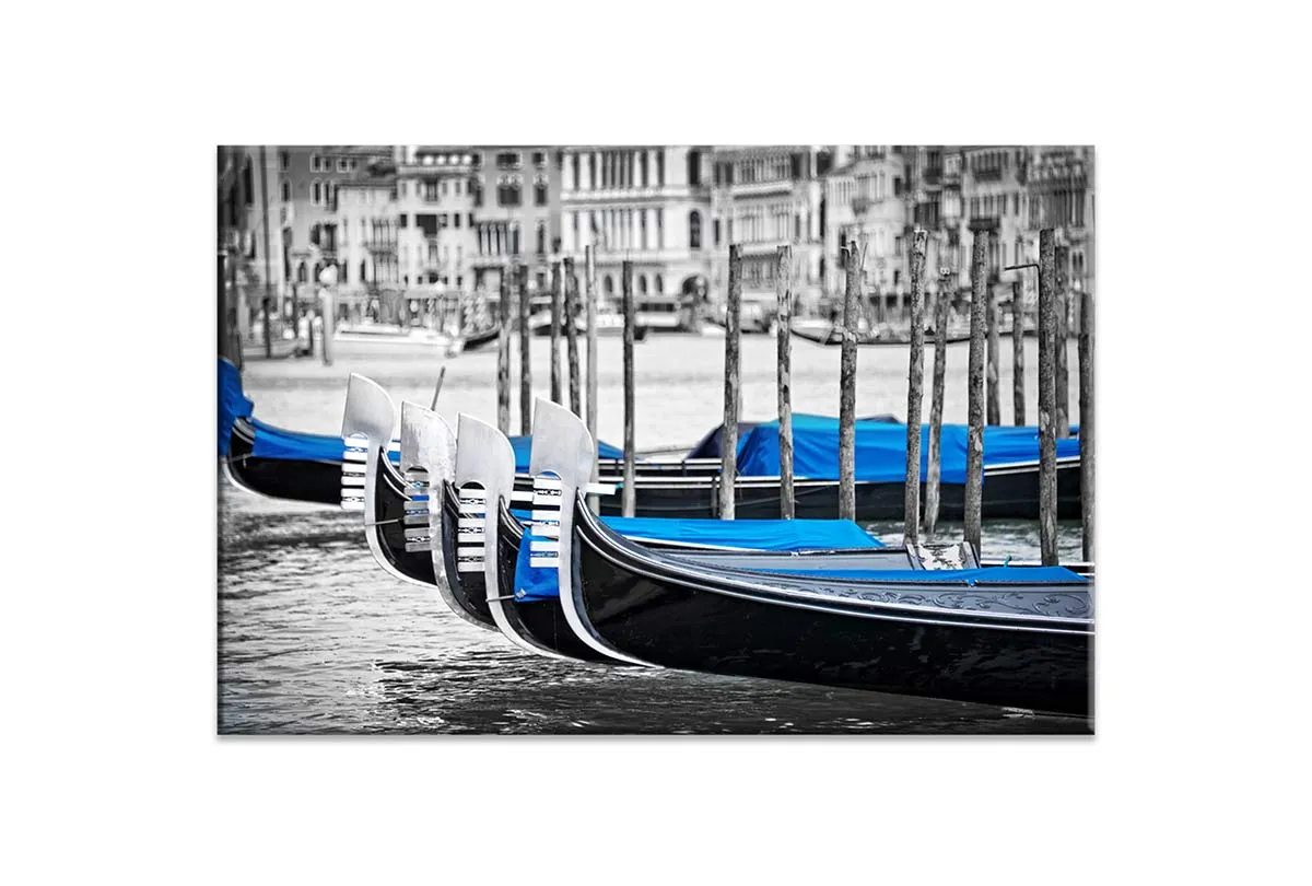 Gondolas, Venice | Canvas Wall Art Print