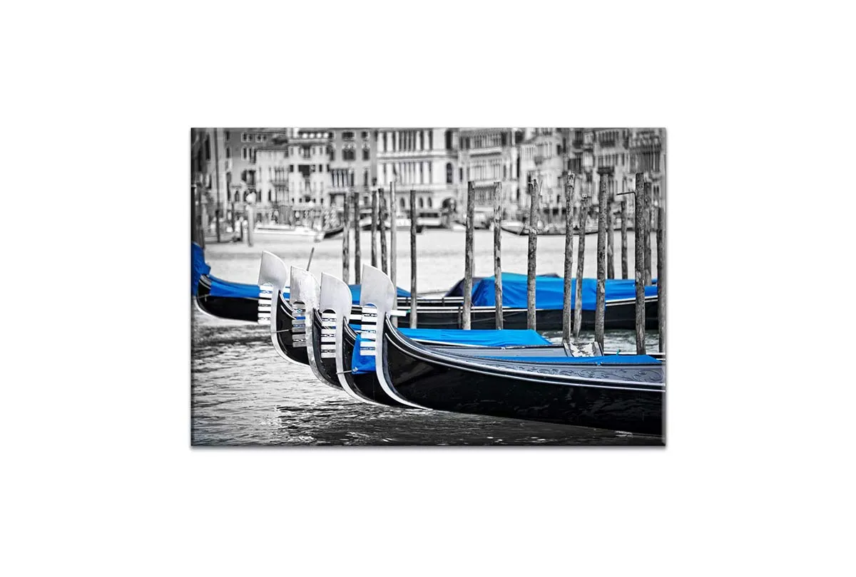 Gondolas, Venice | Canvas Wall Art Print