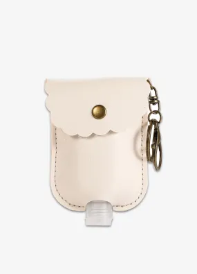 Hand Sanitizer Pocket Keychain in Cream