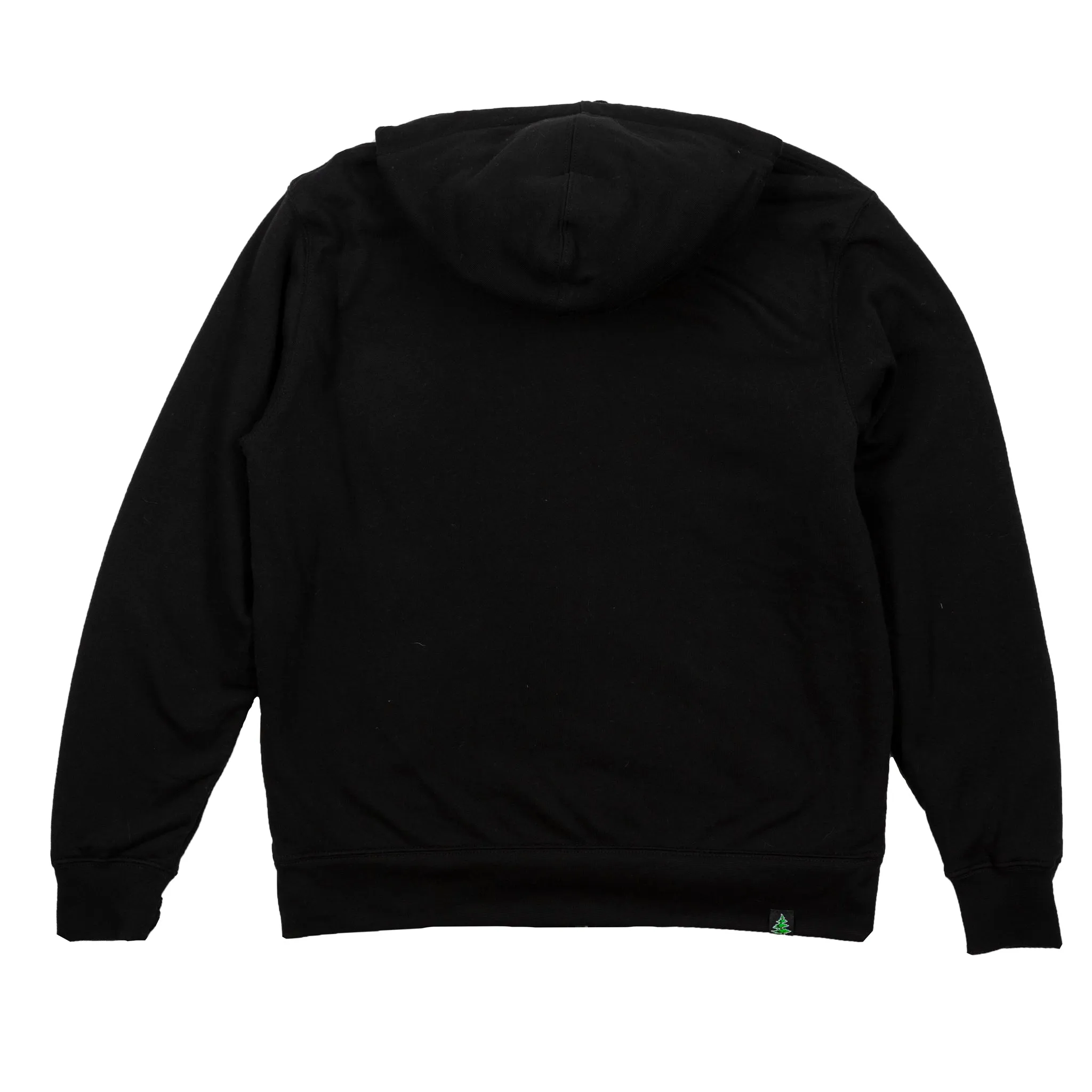 Heavyweight Sherpa Lined Zip Hoodie Black